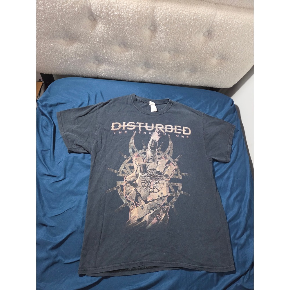 Disturbed The Vengeful One World Tour 2016 Band T-Shirt Black Large